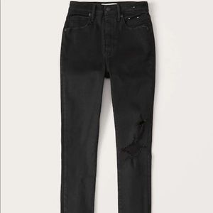 Curve love “the skinny” high rise black denim